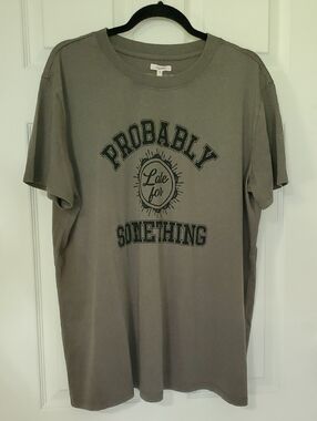 Women's 'Probably Late for Something' Graphic Tee - Gray